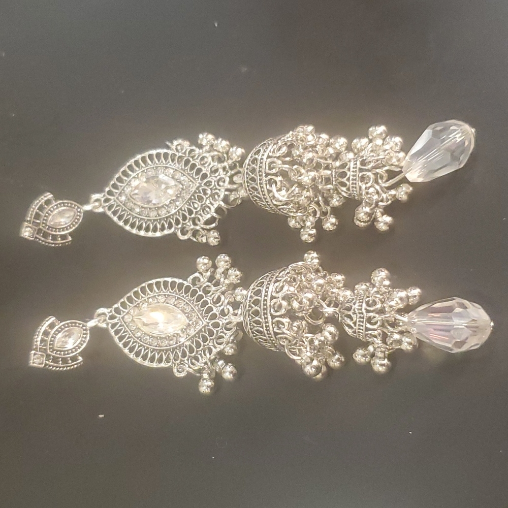 Ball Tassell Drop Earrings - Picture 4 of 5